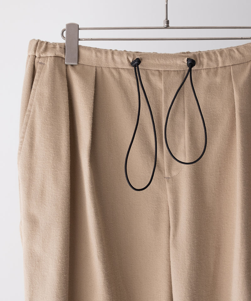 SILK COTTON SPINDLE PANTS - Blanc YM