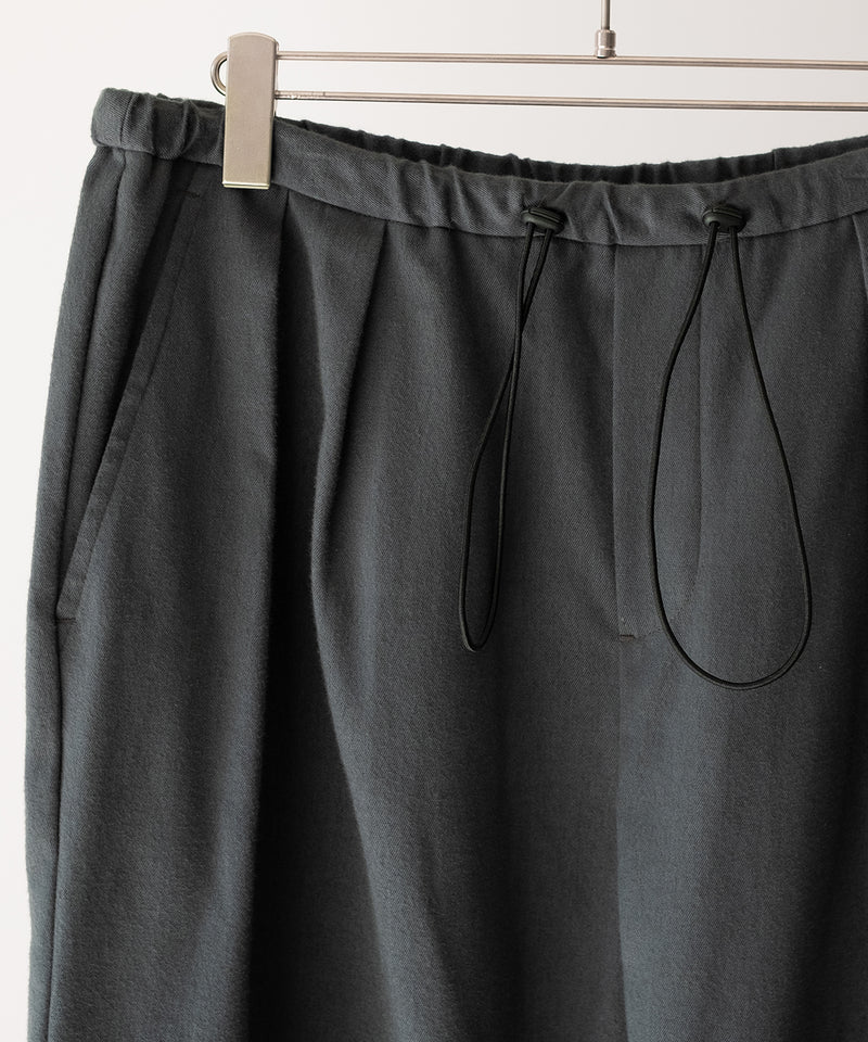 SILK COTTON SPINDLE PANTS - Blanc YM