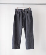 WASHED SELVEDGE BLACK DENIM 5P PANTS - ULTERIOR