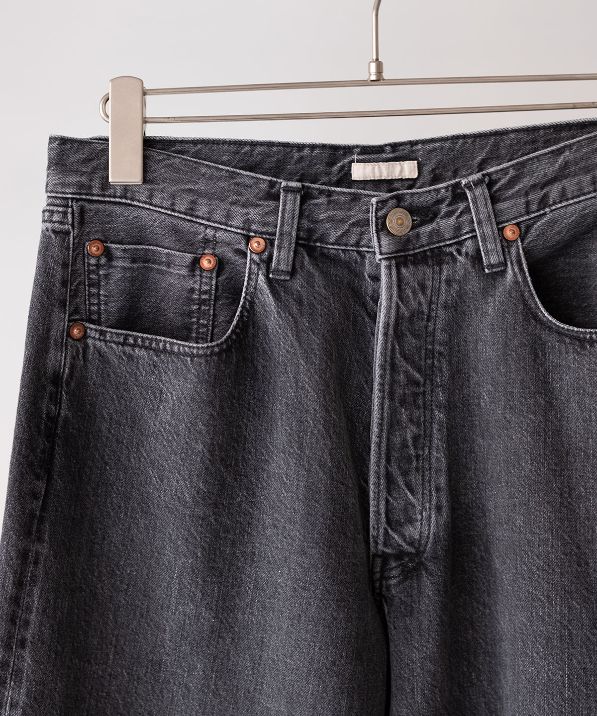 WASHED SELVEDGE BLACK DENIM 5P PANTS - ULTERIOR – C THE C