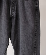 WASHED SELVEDGE BLACK DENIM 5P PANTS - ULTERIOR
