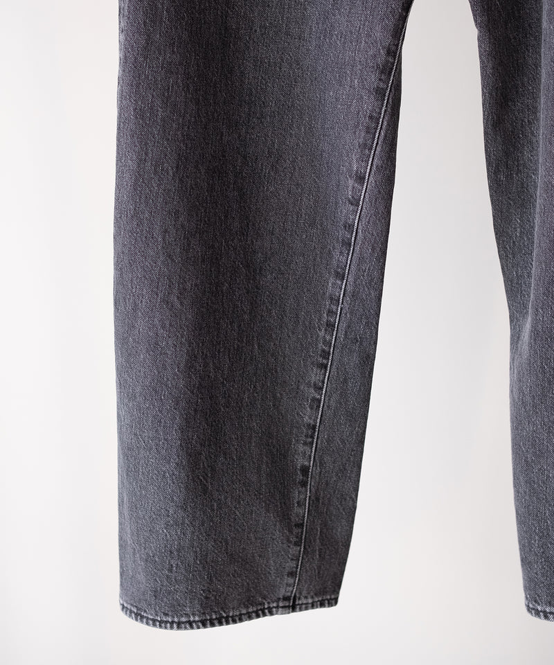 WASHED SELVEDGE BLACK DENIM 5P PANTS - ULTERIOR