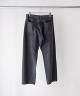 WASHED SELVEDGE BLACK DENIM 5P PANTS - ULTERIOR