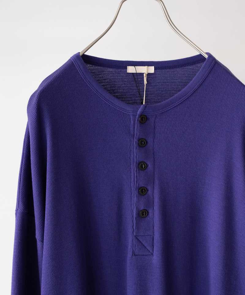 トップス ULTERIOR C/CASH HONEYCOMB HENLEY-NECK ULTERIOR / C/CASH HONEYCOMB HENLEY-NECK TOP 