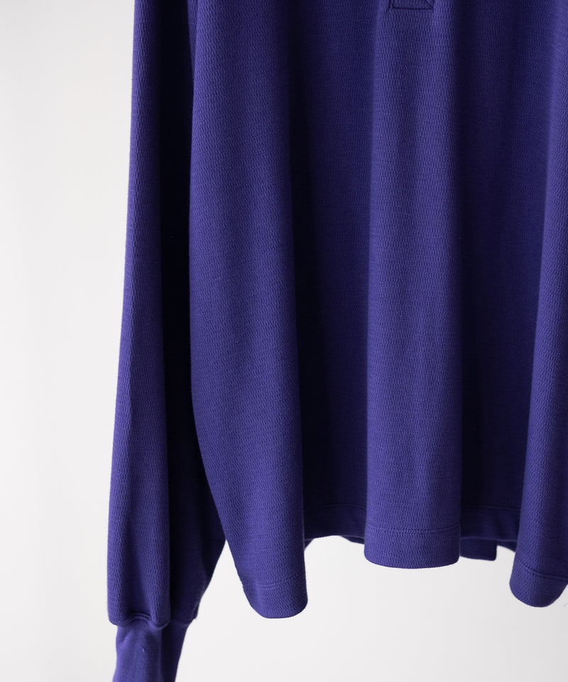 C/CASH HONEYCOMB HENLEY-NECK TOP - ULTERIOR – C THE C