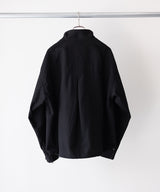 WOOL HALF ZIP PULL OVER SHIRT - ANCELLM