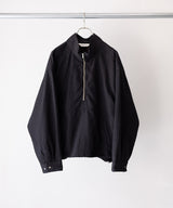 WOOL HALF ZIP PULL OVER SHIRT - ANCELLM