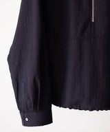 WOOL HALF ZIP PULL OVER SHIRT - ANCELLM