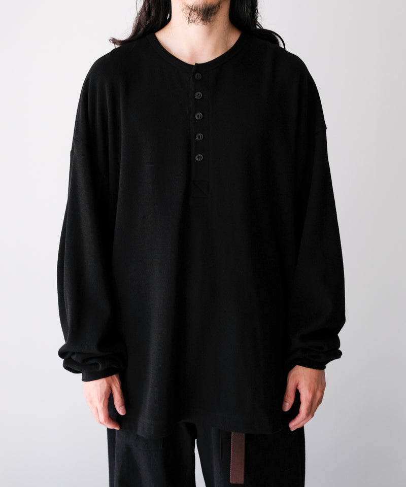 トップス ULTERIOR C/CASH HONEYCOMB HENLEY-NECK C/CASH HONEYCOMB HENLEY-NECK TOP - ULTERIOR – C THE C