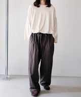 COTTON NYLON BROWSING PANTS - Blanc YM
