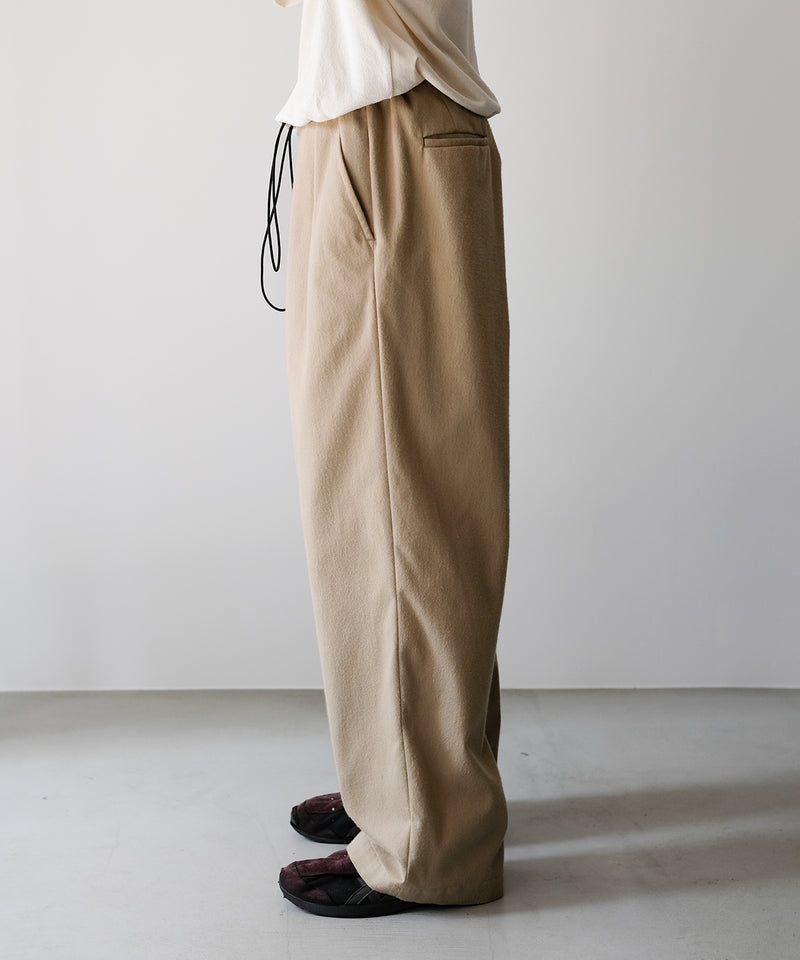 SILK COTTON SPINDLE PANTS - Blanc YM