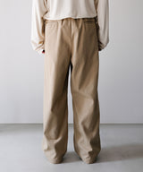 SILK COTTON SPINDLE PANTS - Blanc YM
