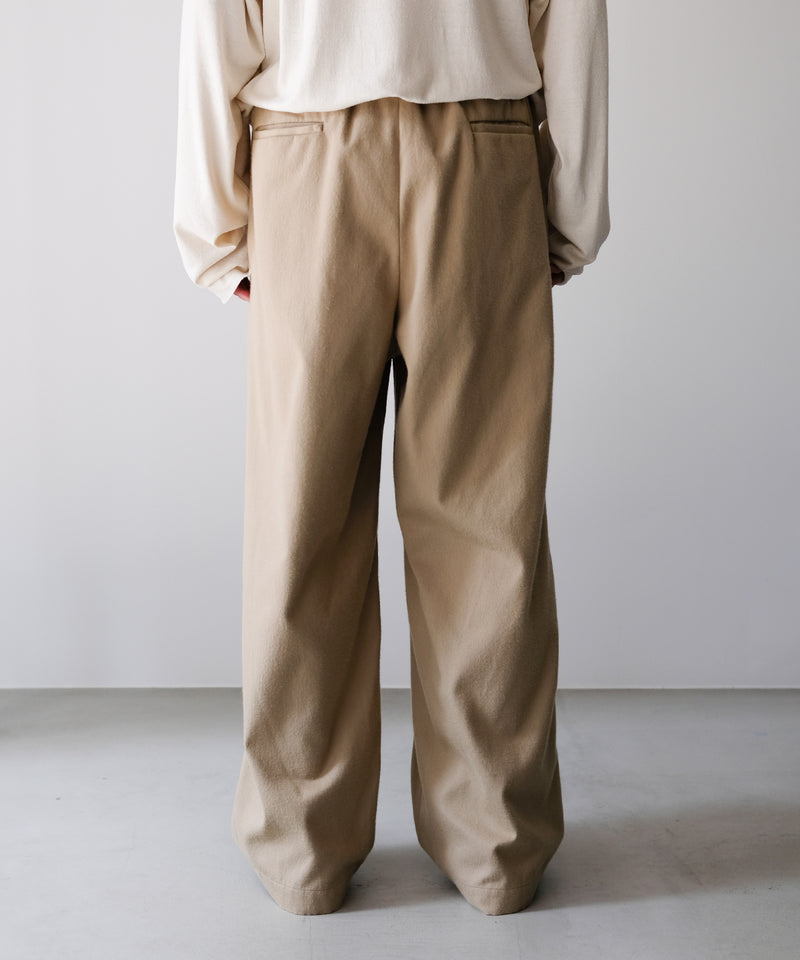 SILK COTTON SPINDLE PANTS - Blanc YM