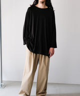 SILK COTTON SPINDLE PANTS - Blanc YM