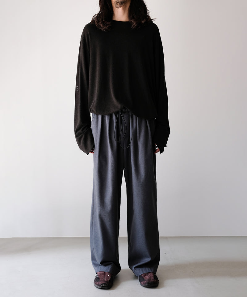 SILK COTTON SPINDLE PANTS - Blanc YM