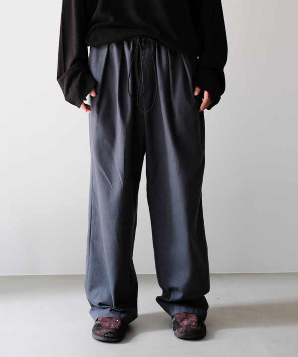 SILK COTTON SPINDLE PANTS - Blanc YM