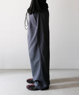 SILK COTTON SPINDLE PANTS - Blanc YM