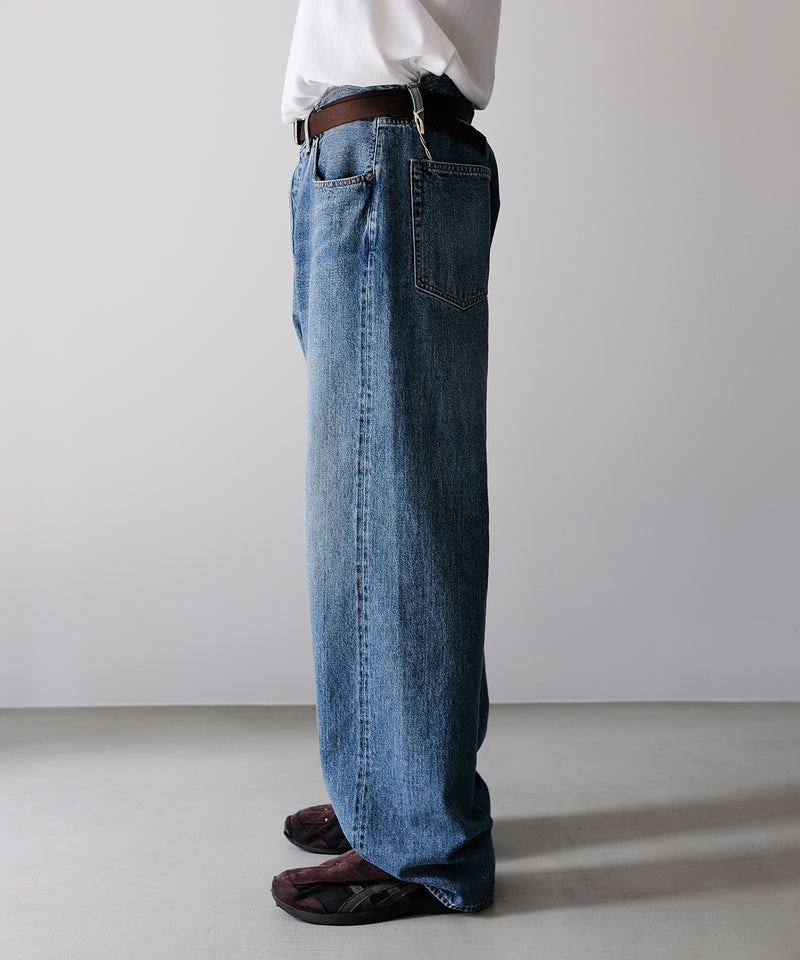 VINTAGE WASHED SELVEDGE DENIM 5P PANTS - ULTERIOR