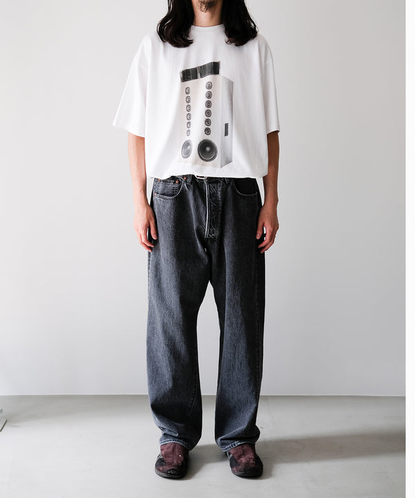 WASHED SELVEDGE BLACK DENIM 5P PANTS - ULTERIOR