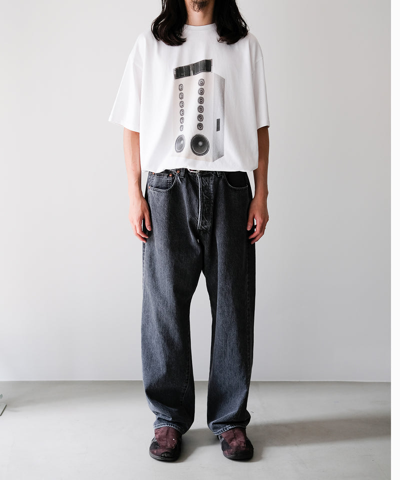 WASHED SELVEDGE BLACK DENIM 5P PANTS - ULTERIOR
