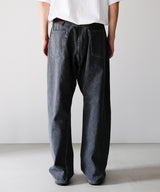 WASHED SELVEDGE BLACK DENIM 5P PANTS - ULTERIOR