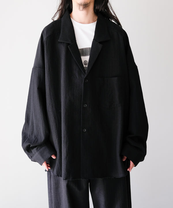 WASH WOOL TAILORED SHIRT - ANCELLM