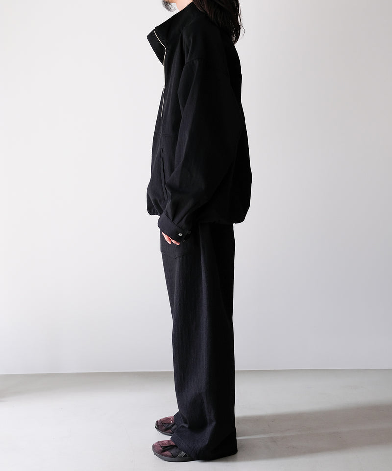 WOOL HALF ZIP PULL OVER SHIRT - ANCELLM