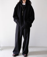 WOOL HALF ZIP PULL OVER SHIRT - ANCELLM