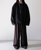 WOOL HALF ZIP PULL OVER SHIRT - ANCELLM