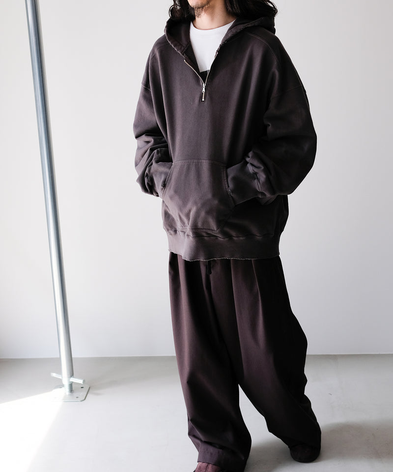 HALF ZIP HOODIE - ANCELLM