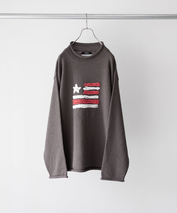 KNITTED ROLL NECK SWEATER - RICENINETEN