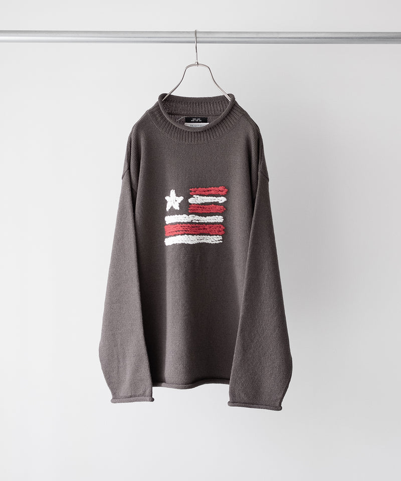 KNITTED ROLL NECK SWEATER - RICENINETEN