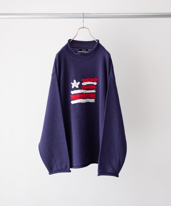 KNITTED ROLL NECK SWEATER - RICENINETEN