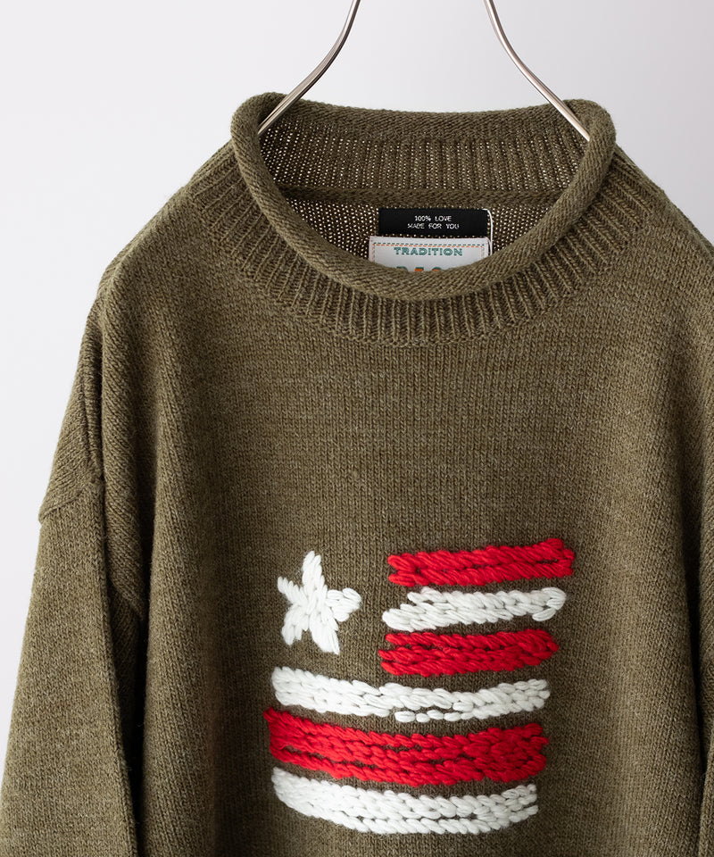 KNITTED ROLL NECK SWEATER - RICENINETEN