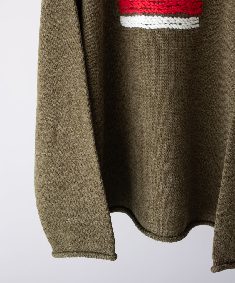 KNITTED ROLL NECK SWEATER - RICENINETEN