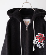 HAND KINITTED SK8 ZIP HOODIE - RICENINETEN