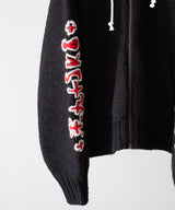 HAND KINITTED SK8 ZIP HOODIE - RICENINETEN