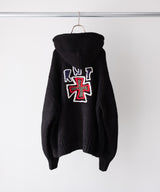 HAND KINITTED SK8 ZIP HOODIE - RICENINETEN