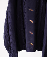 EMBROIDERY CABLE STICH KNIT - ANCELLM
