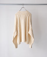 EMBROIDERY CABLE STICH KNIT - ANCELLM
