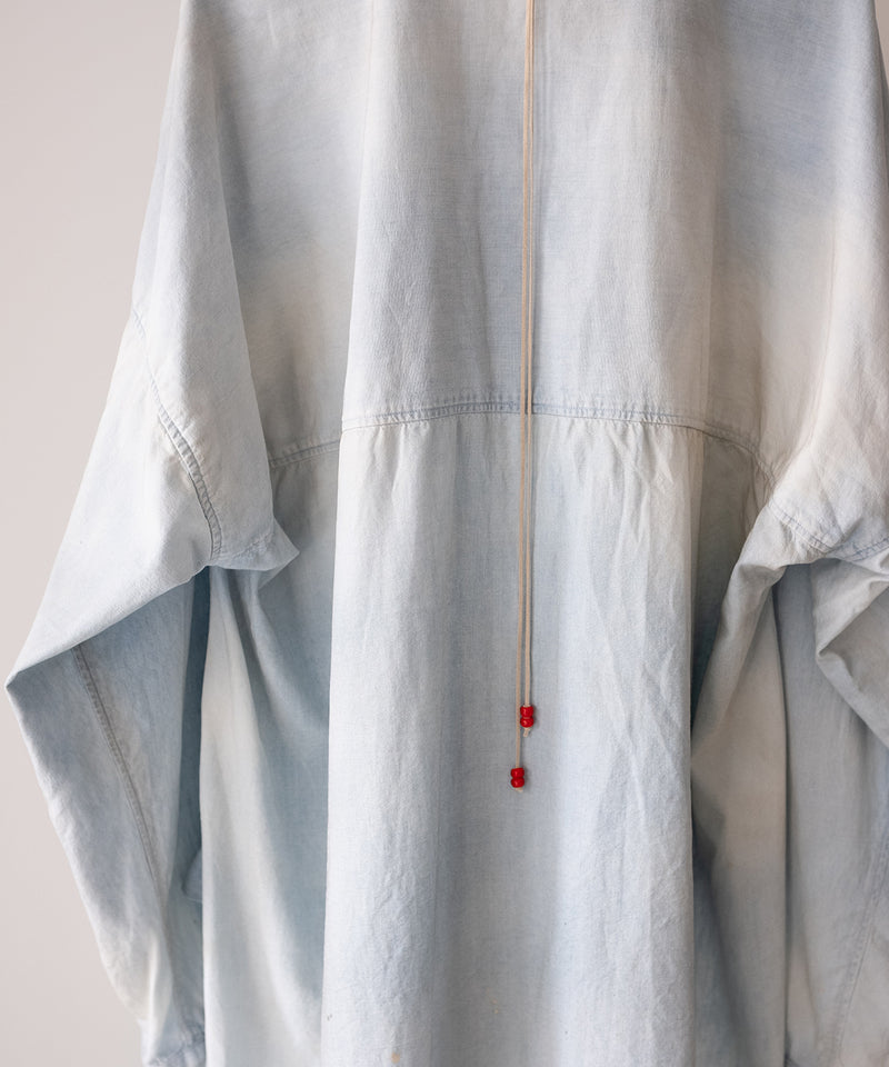 AGING CHAMBRAY LONG SHIRT - ANCELLM