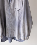 AGING CHAMBRAY LONG SHIRT - ANCELLM