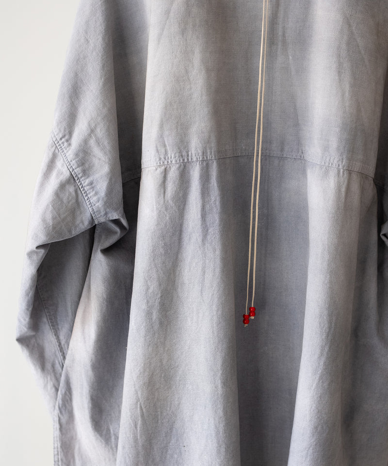AGING CHAMBRAY LONG SHIRT - ANCELLM