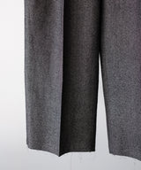 SHRINK WOOL WIDE SLACKS - ANCELLM