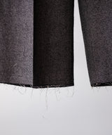 SHRINK WOOL WIDE SLACKS - ANCELLM