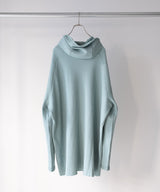 ORGANIZED HOODED PULLOVER LONG TOP / COTTON THERMAL -SandWaterr