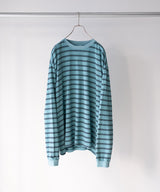 RESEARCHED TEE LS / COTTON BORDER JERSEY -SandWaterr