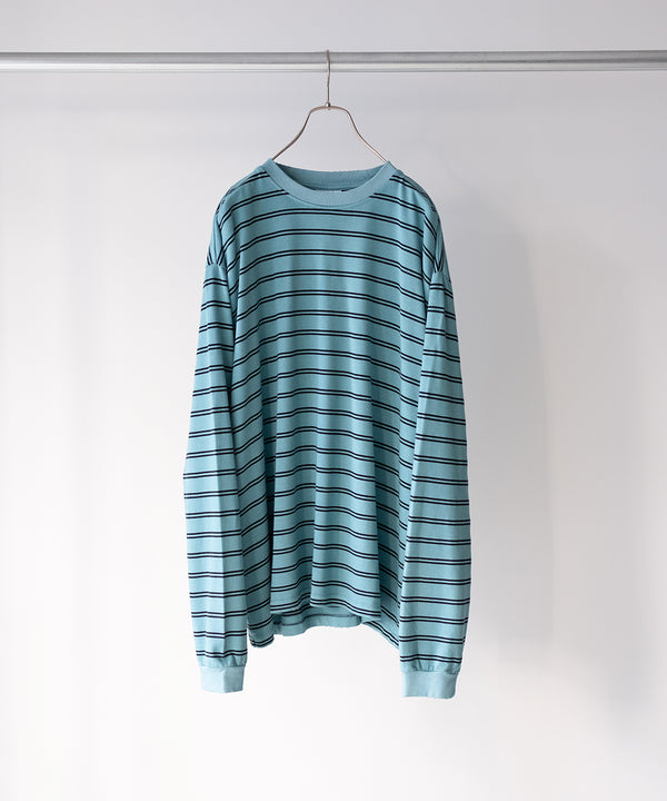 RESEARCHED TEE LS / COTTON BORDER JERSEY -SandWaterr