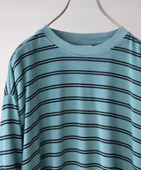 RESEARCHED TEE LS / COTTON BORDER JERSEY -SandWaterr