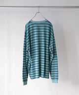 RESEARCHED TEE LS / COTTON BORDER JERSEY -SandWaterr